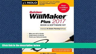 FAVORIT BOOK Quicken Willmaker Plus 2017 Edition: Book   Software Kit BOOOK ONLINE
