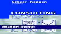 [Download] Consulting: Wissen fÃ¼r die Strategie-, Prozess- und IT-Beratung (German Edition)