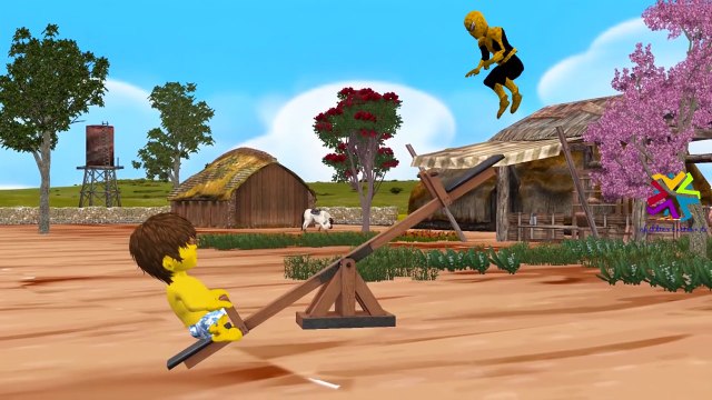 Finger Family Yellow Hulk Vs Yellow Spiderman Cartoons | Finger Family Children Nursery Rhymes