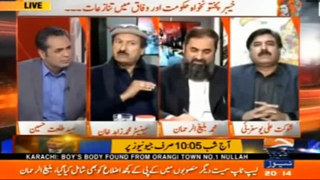 Shaukat Yousafzai PTI and Zahid Khan ANP leaves PMLN Member Speechless on CPEC Issue - Zahid Khan Called him a Liar