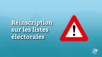 Ré-inscription sur les listes électorales