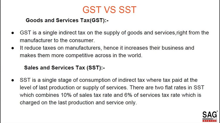 Difference Between Gst And Sst Video Dailymotion