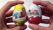 Surprise Eggs SpongeBob Surprise Eggs VS Nestlé Toto Surprise Egg - Chocolate Eggs