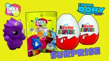 Surprise Eggs Unboxing !! Inky Dinks, Kinder Surprise Eggs !! Disney Pixar Finding Dory Series !!