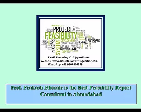 4.Prof. Prakash Bhosale is the Best Feasibility Report Consultant in Ahmedabad