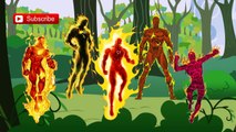 Finger Family Rhymes | Superhero | The Human Torch | Cartoons | Nursery Rhymes | Collection
