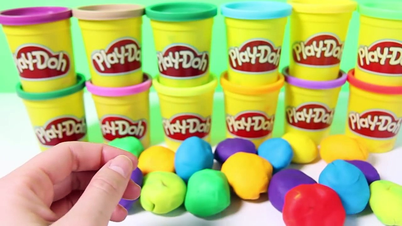 Play-Doh Surprise Eggs Spongebob Dora Hello Kitty Minnie Mouse Toys