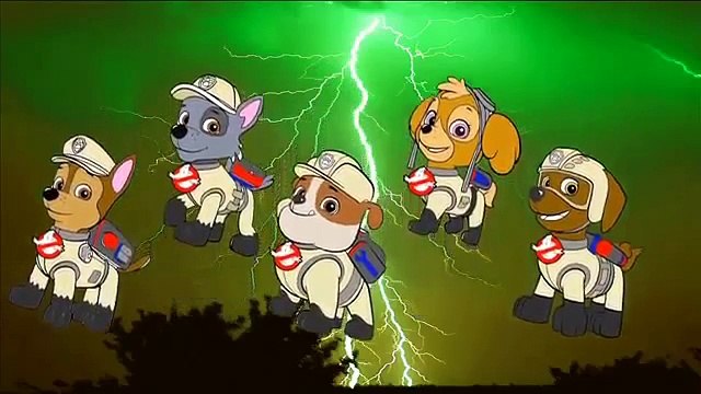 GHOSTBUSTERS Paw Patrol Finger Family Animation Nursery Rhyme Song For Kids