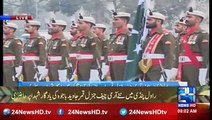 Gen.Qamar Bajwa, Gen. Raheel Sharif Laid floral Wreaths Over The Graves of the Martyred