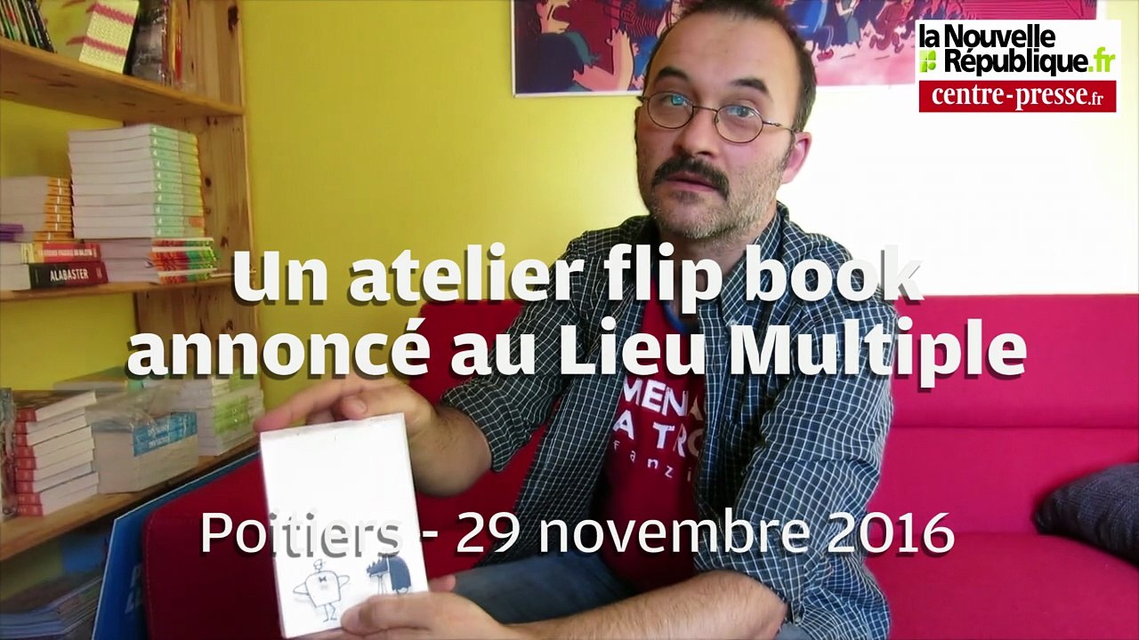Poitiers : un atelier flip book avec Thomas Dupuis