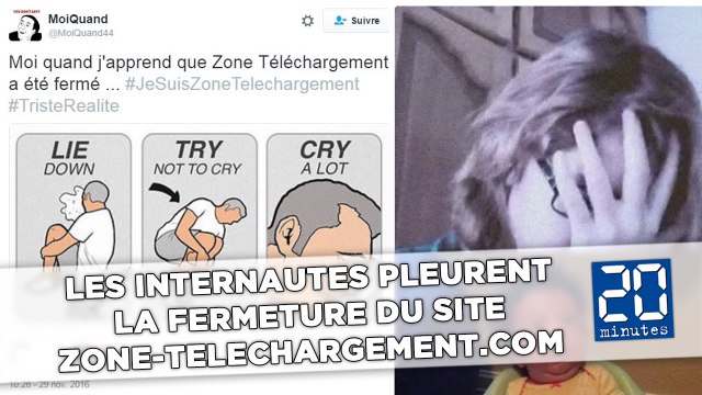 Les internautes pleurent la fermeture du site zone-téléchargement.com