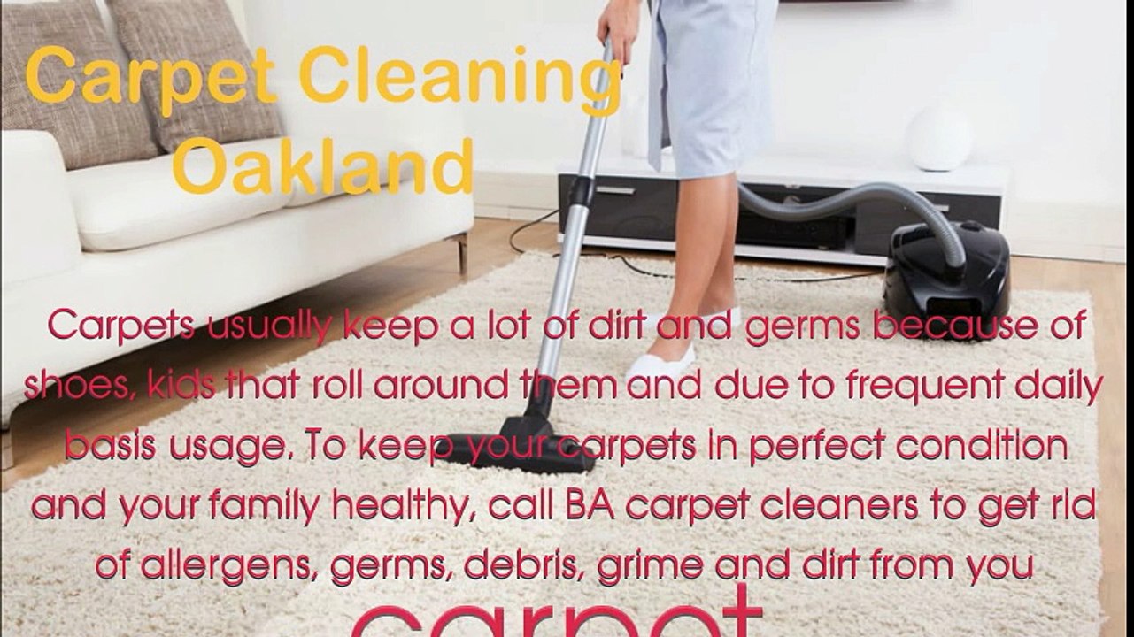Carpet Cleaning services in Oakland - BA House Cleaning