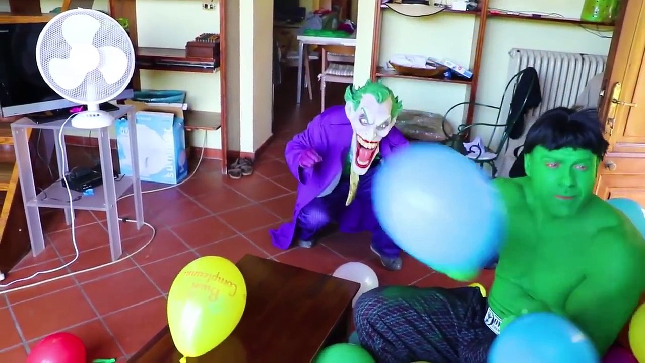 Hulk Becomes EVIL HULK w Spiderman Frozen Elsa Evil Devil Joker Venom Superhero fun