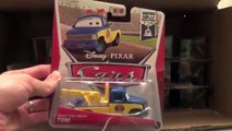 new Disney Pixar Cars Diecast Unboxing of Case F Harumi Franca David Hobbscapp DJ with Flames