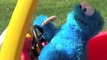 Mario Teaches Cookie Monster How To Drive Cozy Coupe Sesame Street Cookie Monster Crashes