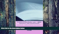 Price Californiabarhelp com - MBE Answers and Analysis(2): Look Inside - Authored By Bar Exam