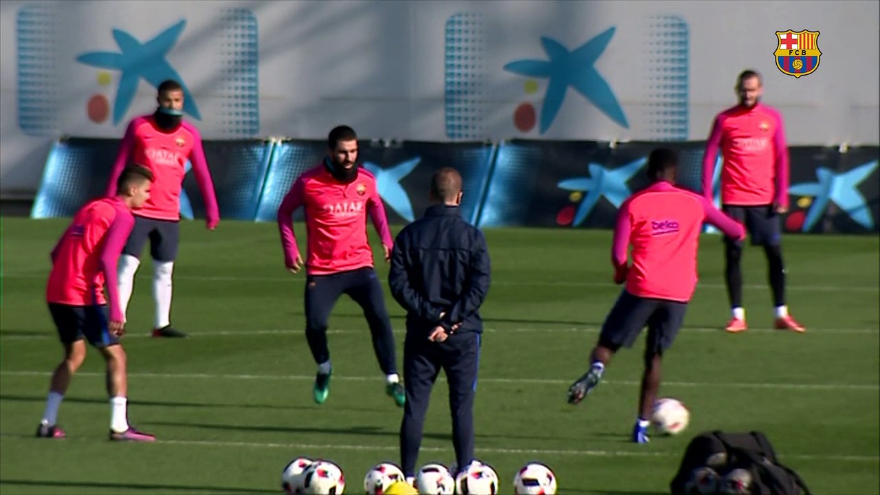 FC Barcelona training session: Final training session before the trip to Alicante