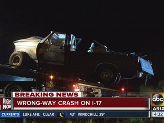 Several injured after wrong-way driver crash on I-17