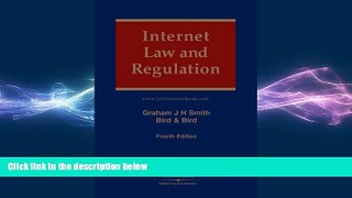 READ THE NEW BOOK Internet Law and Regulation Graham Smith Hardcove