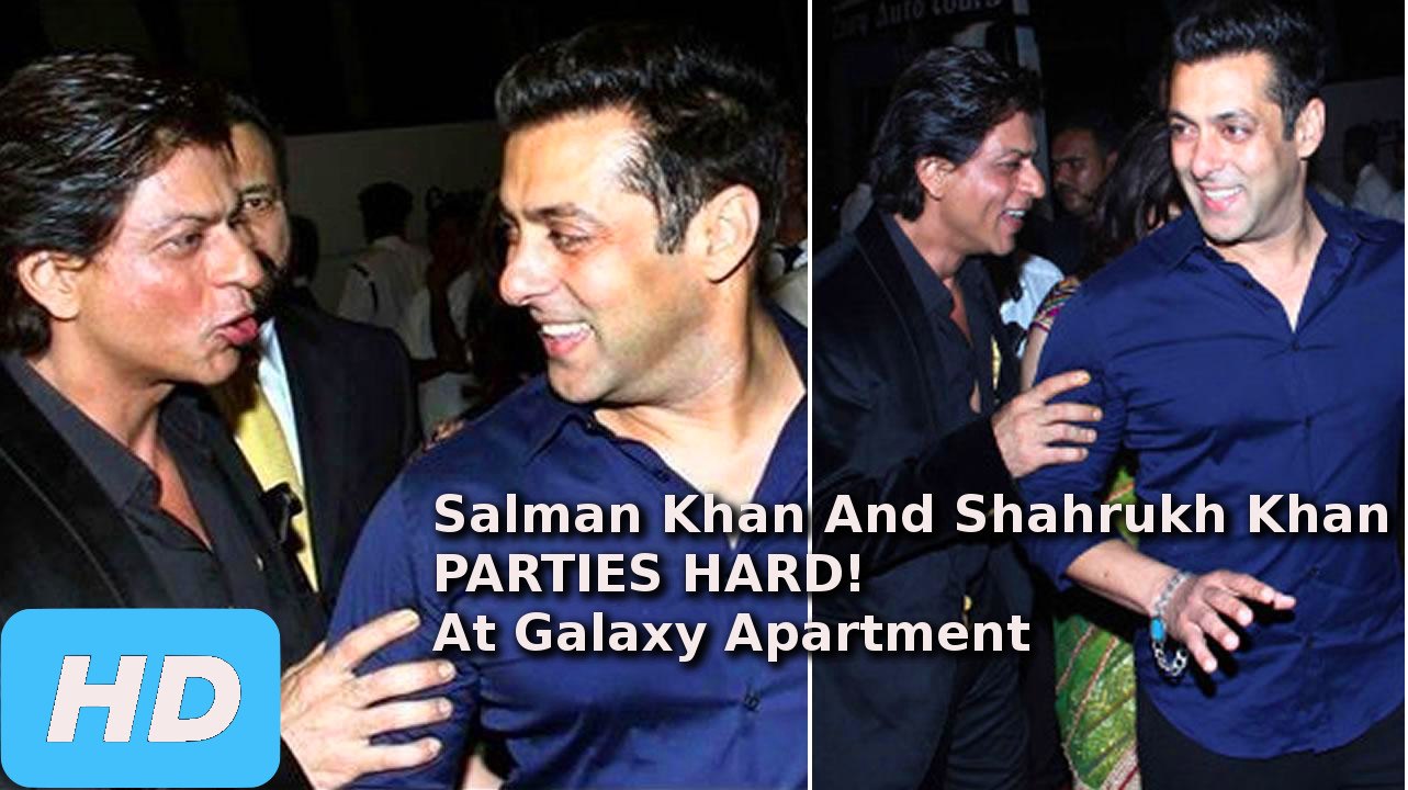 Salman Khan And Shahrukh Khan Parties Hard In Galaxy Apartment