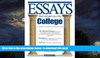 Pre Order Essays That Will Get You into College (Barron s Essays That Will Get You Into College)