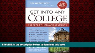 Download Gen Tanabe Get into Any College: Secrets of Harvard Students Hardcover