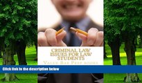 Price Criminal Law Issues For Law Students: Easy Law School Reading - LOOK INSIDE! Value Bar Prep