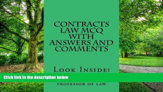 Best Price Contracts Law MCQ with answers and comments: Look Inside! Jean Steve Bahari, professor