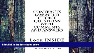Best Price Contracts Law Multi Choice Questions with comments and answers: Look INSIDE Jean Steve,