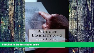 Price Product Liability a - z: Look Inside! Ezi Ogidi Law For Kindle