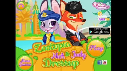 Disney Zootopia Movie Game Zootopia Nick & Judy Date Dressup