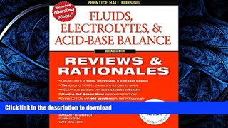 FAVORIT BOOK Fluids, Electrolytes   Acid-Base Balance, 2nd Edition (Prentice Hall Nursing