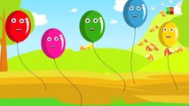 Balões Dedo Família | Cartoon For crianças | vídeo educativo | populares rima de berçário