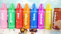 Learn Colors Children Painted Crayons Hands Toys Finger Family Nursery Rhymes SparkleSpiceFun com