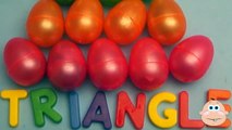 Learn Shapes and Counting with Surprise Eggs! Opening Eggs filled with Toys Candy and Fun!