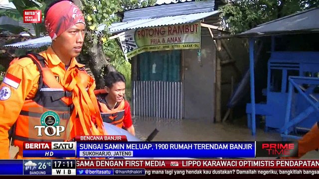 Banjir Parah Rendam Kawasan Sukoharjo