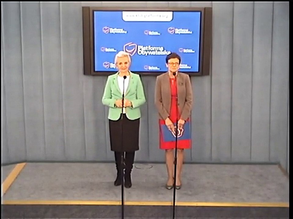 Poseł Krystyna Szumilas - konferencja z 16 listopada 2016 r.