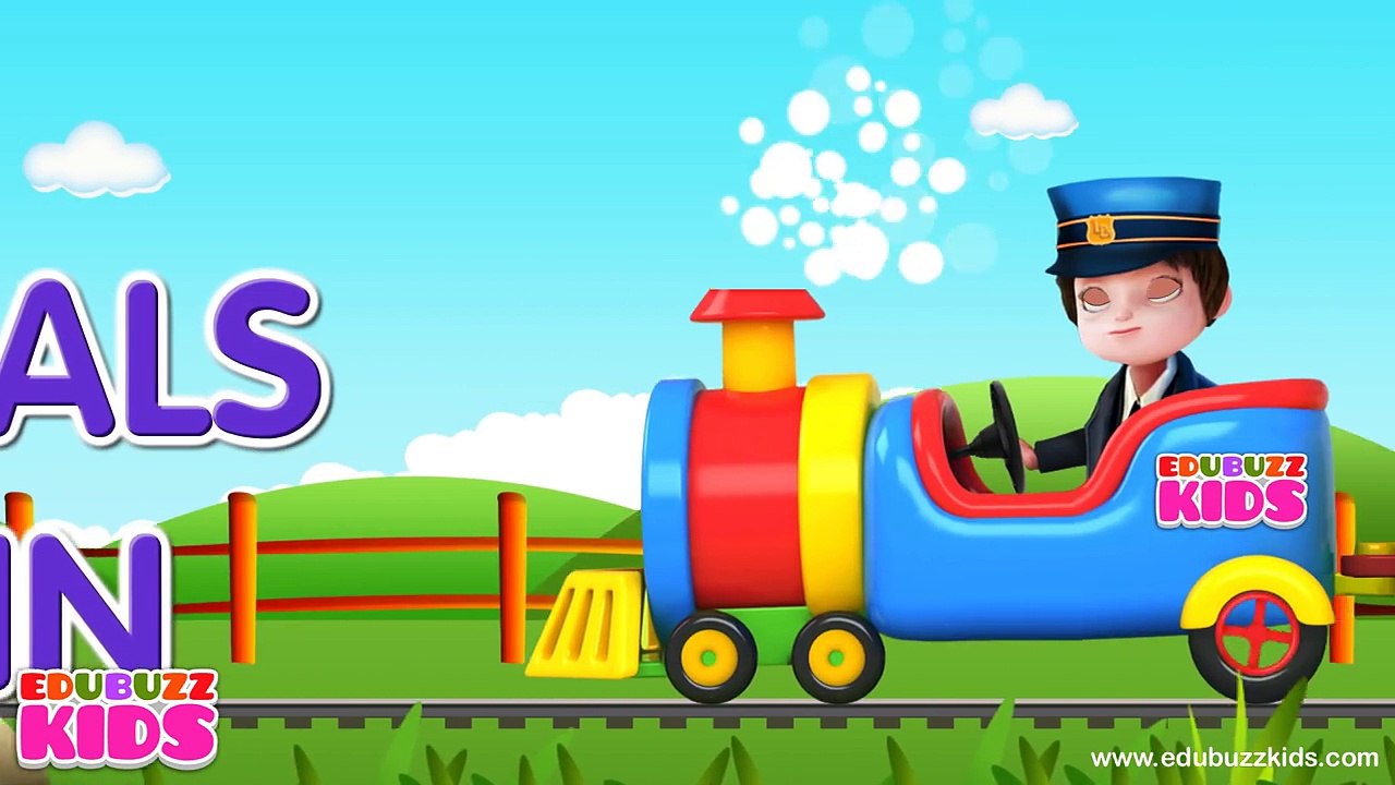 Learn Animal Names Train | Learn Animal Sounds