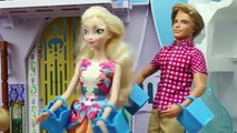 Frozen Elsa 39 s Kids and Spiderman Raid Barbie Fridge Spiderman Babysitter DisneyCarToys