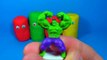 Play Doh surprise eggs MARVEL SpiderMan HULK Wolverine BATMAN SuperMan eggs surprise play doh