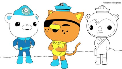 Octonauts Kwazii Captain Barnacles Shellington Coloring Page! Fun Coloring Activity!