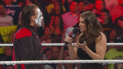 Sting on WWE RAW [2015-03-23]