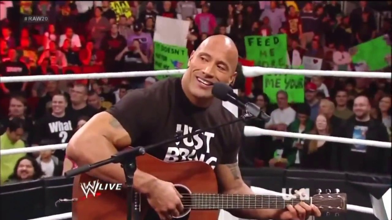 The Rock sings to Vickie Guerrero (WWE RAW 2013)