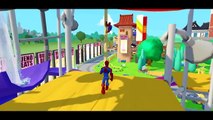 THE SPIDERMAN SQUAD in Hoverboard & McQueen Cars   Incy Wincy Spider Nursery Rhymes Children s song