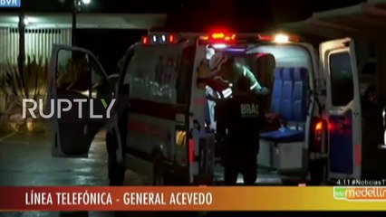 Colombia- Injured arrive at La Ceja hospital after 76 killed in plane crash