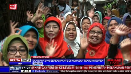 Kampanye di Tanjung Duren, Sandi Janji Beri Bantuan Pelaku UKM