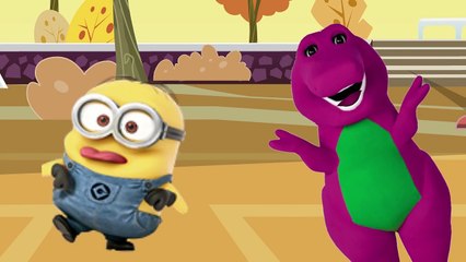 barney and minions i love you, you love me song | barney abc kids song nursery rhymes