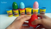 PLAY DOH SURPRISE EGGS !! Opening Spongebob Minions Porsche Kinder Train Toys