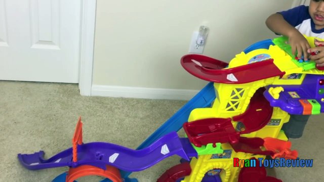 Thomas and Friends kid playing with trains around the house Accidents will happen Ryan ToysReview