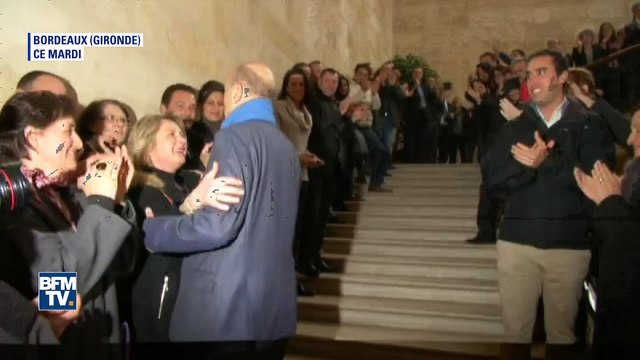 Alain Juppé ovationné lors de son retour à Bordeaux